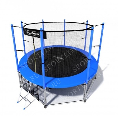 Батут с баскетбольным кольцом I-JUMP BASKET 16ft синий